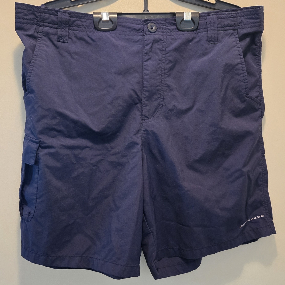 Columbia PFG Navy Athletic Fishing Jogging Shorts for Women